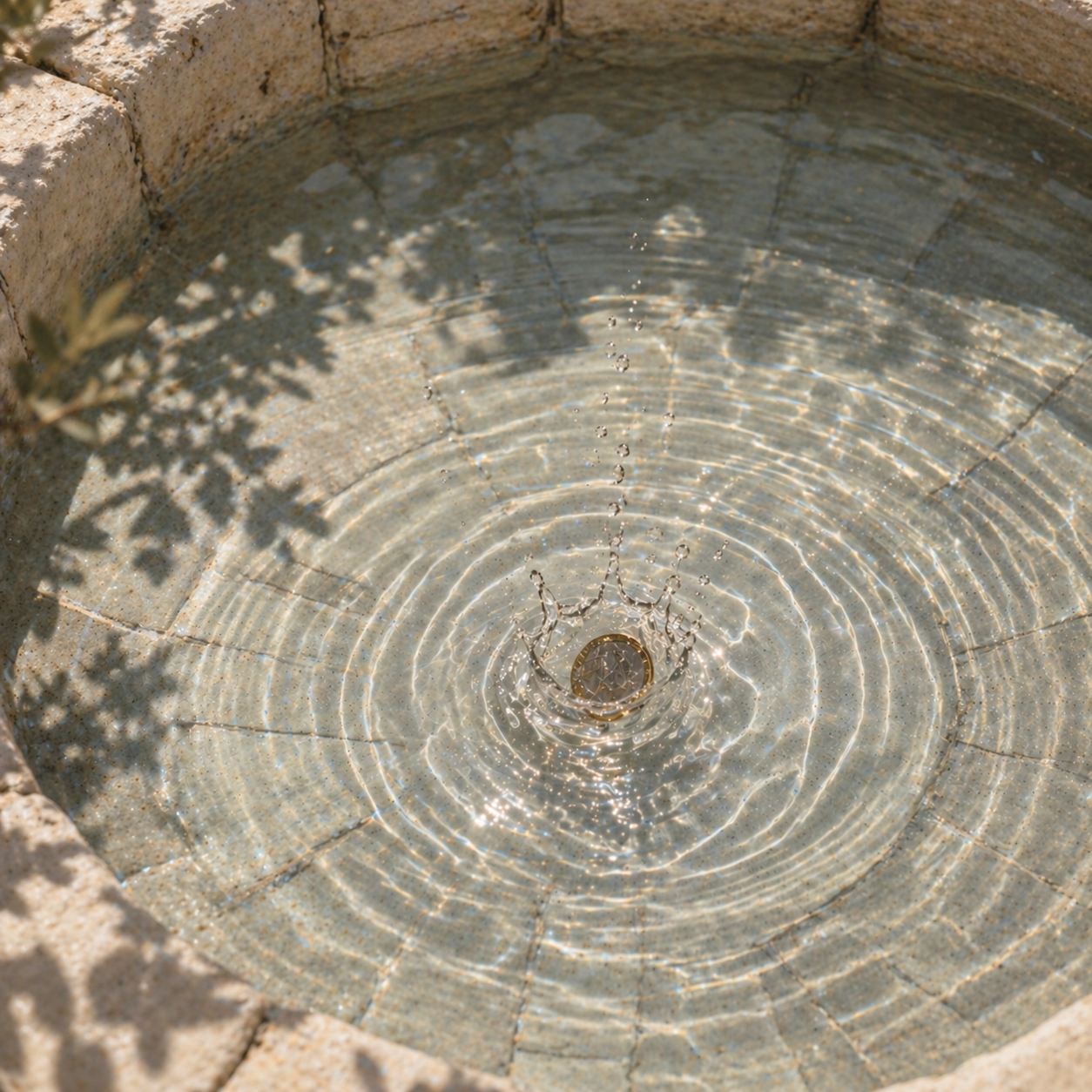 Cash wishing well